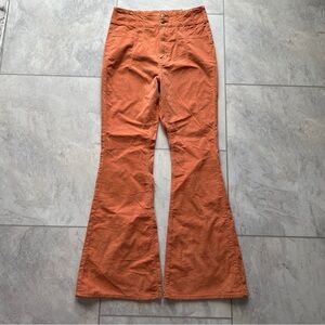 NWOT Free People We the Free Jayde Cord Flare - Cognac